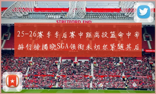 25-26赛季季后赛中距离投篮命中率排行榜揭晓SGA领衔米切尔紧随其后哈登位列第五